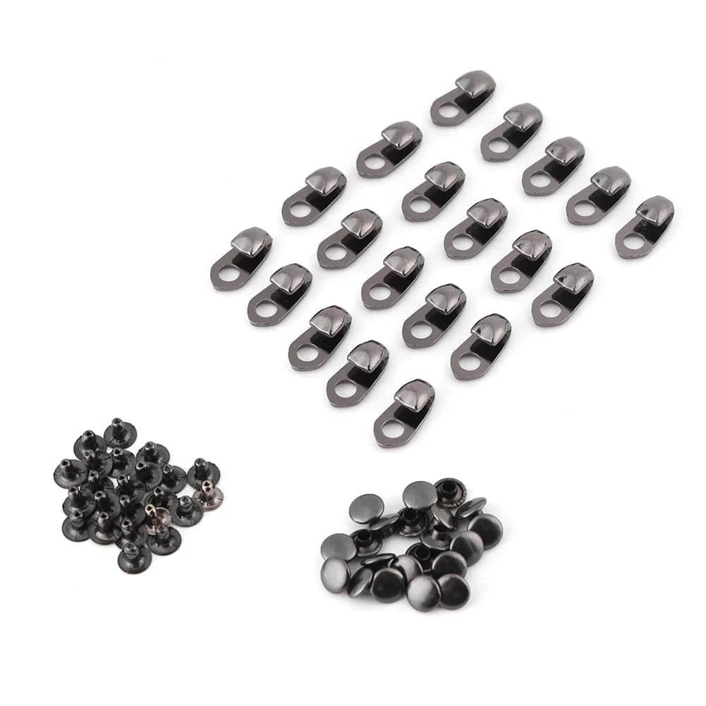 Accessori per la salita fibbia per lacci delle scarpe da arrampicata/set ganci per stivali raccordi in pizzo con rivetti per accessori di riparazione/campeggio/escursione/salita
