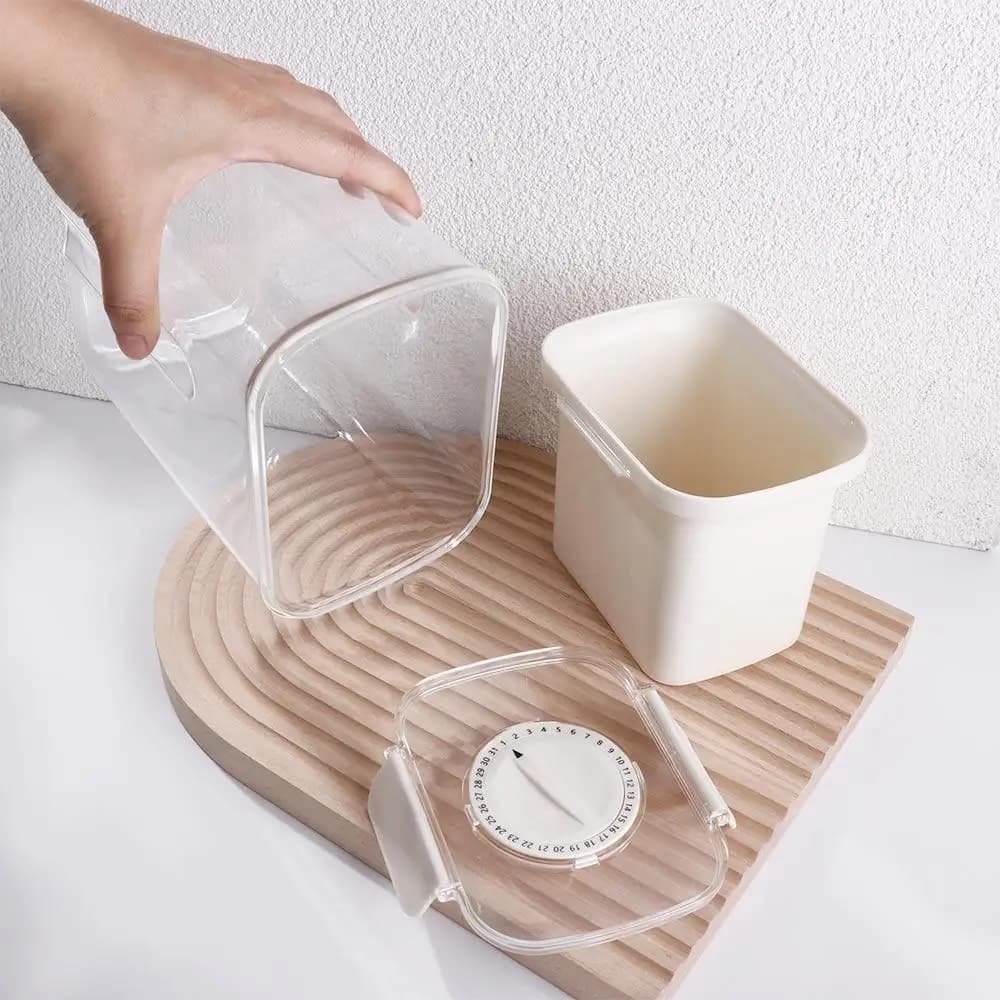 Yogurt Container With Timer Yogurt Filter Fine Mesh Spring Press Greek Yogurt Maker Transparent Whey Separator Coffee