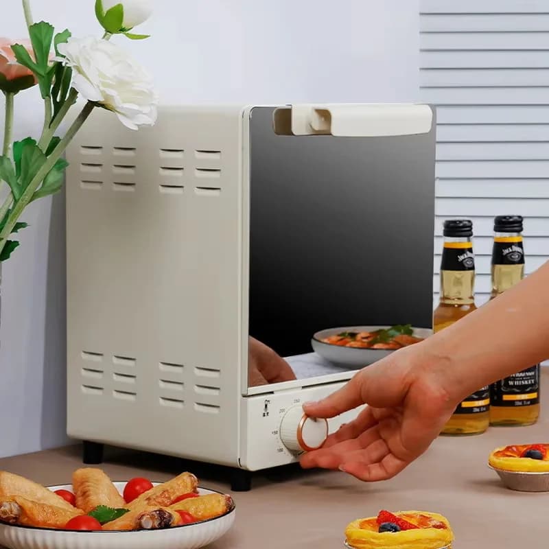 Large Capacity Electric Air Fists Toaster Mechanical Oven Domestic Kitchen 360 ° Convection Oven Oil Free 12L
