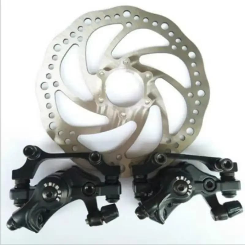Set freni per bici da strada Freno a disco per bicicletta Lega di alluminio Mountain Road Bike Ciclismo meccanico Doppio freno Accessori per bici