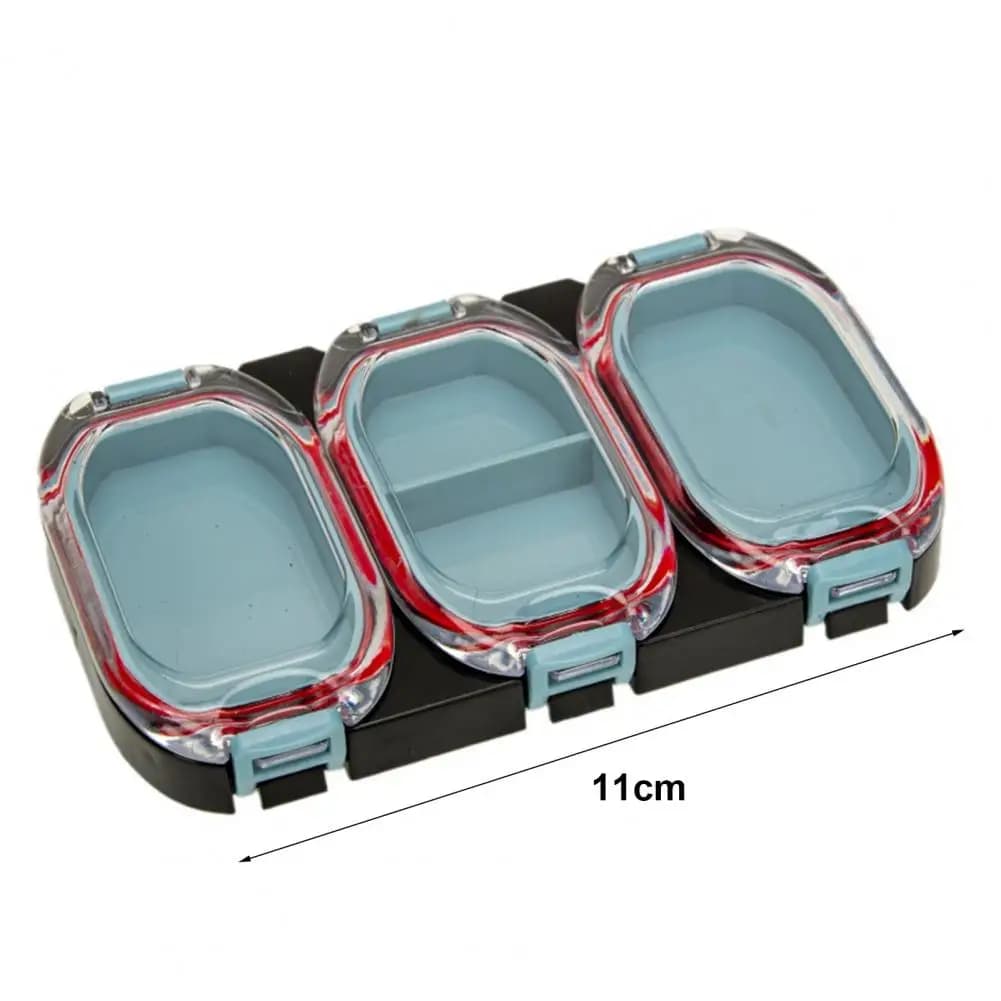 Scatola per esche Scatola per attrezzatura da pesca impermeabile a doppia faccia Scatola per attrezzatura da pesca magnetica Scatola per ganci per esche impermeabili