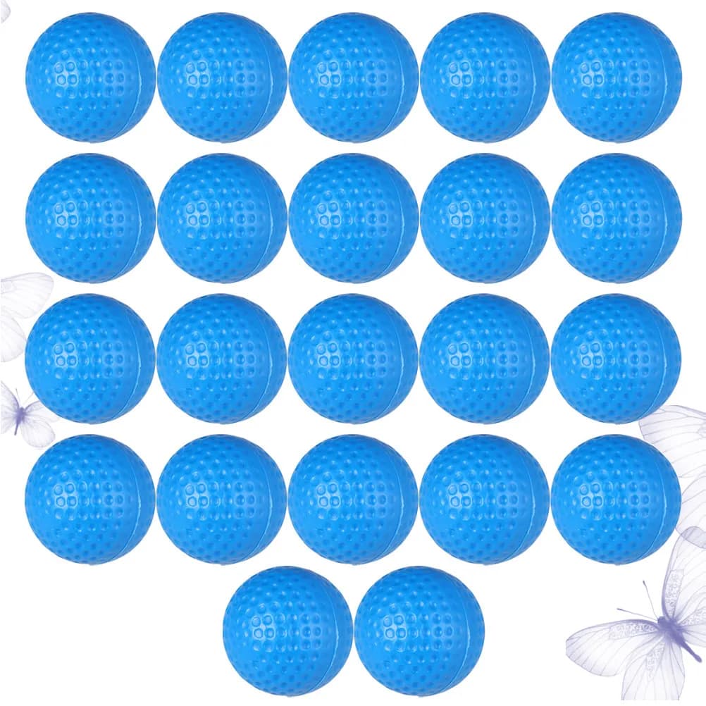 22 Palline da Golf Cava per Allenamento, Morbide, Leggere, Non Porose, a Doppio Strato, per Pratica Swing Indoor, Sicure per i Mobili