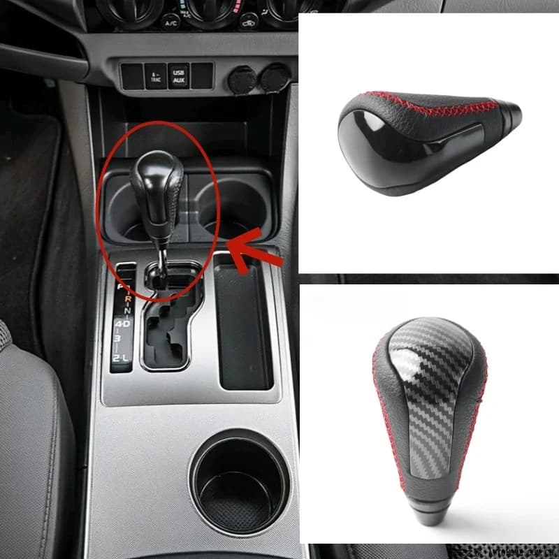 For Toyota TACOMA 2005-2015 PTR51-00110 Black Carbon Fiber T/RD Car Automatic Gear Shift Knob Lever Stick Accessory
