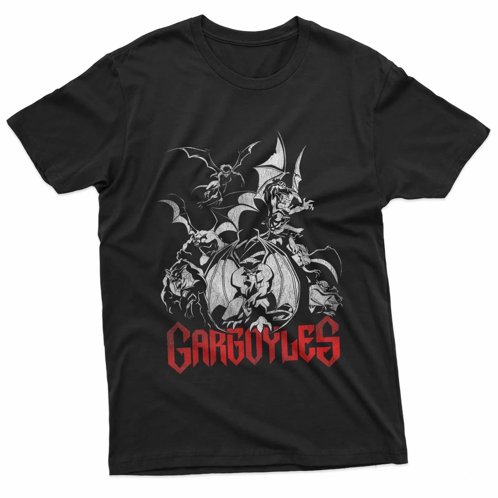 T-shirt da notte in stile vintage con design di creature fantasy