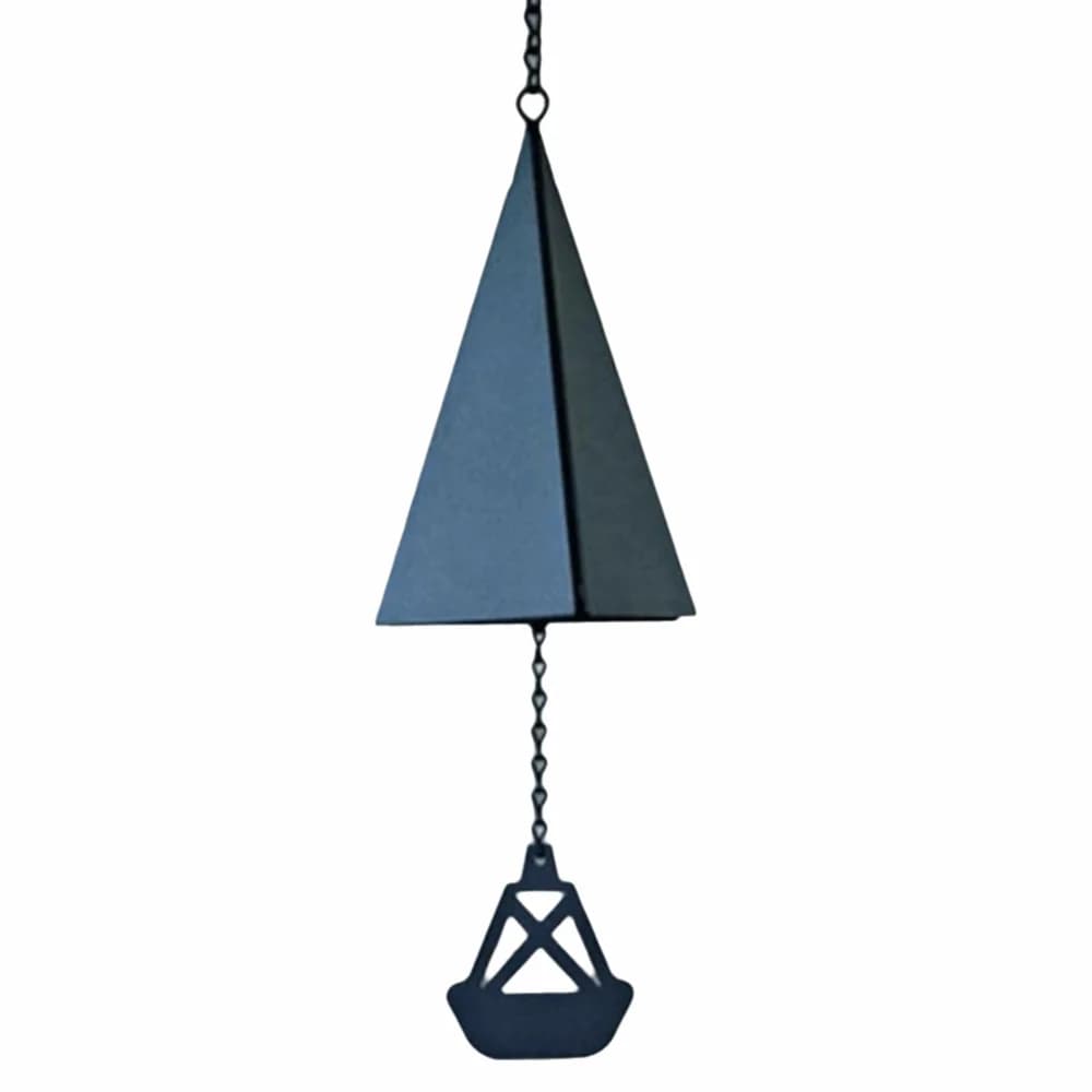 Windcatcher Iron Triangle Wind Chime Retro Creative Wind Chime Pendant Durable Rustic Metal Wind Bell Home Decor