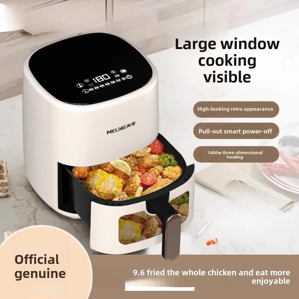 Friggitrice ad aria senza tornitura domestica visiva multifunzione completamente automatica senza tornitura nel forno elettrico senza olio
