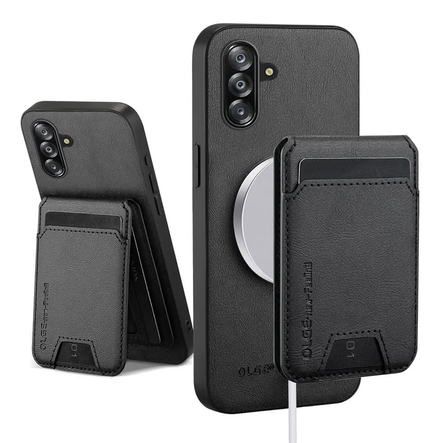 Magnetic Leather Case for Samsung Galaxy S23 S24 S25 S26 Ultra Plus A57 A37 A27 A17 A07 A56 Card Holder Detachable Wallet Cover