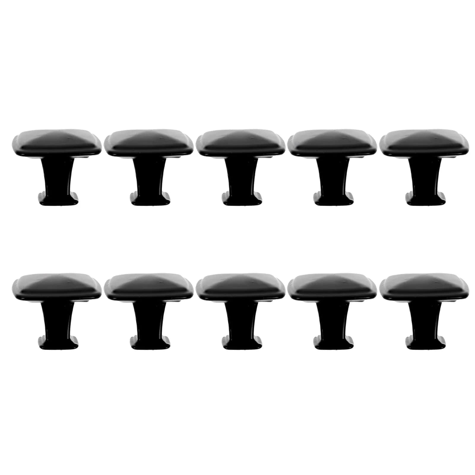 10 maniglie per ante di armadietti in alluminio nero, design a foglia, superficie liscia, maniglia moderna per cucina, guardaroba, cassettiera