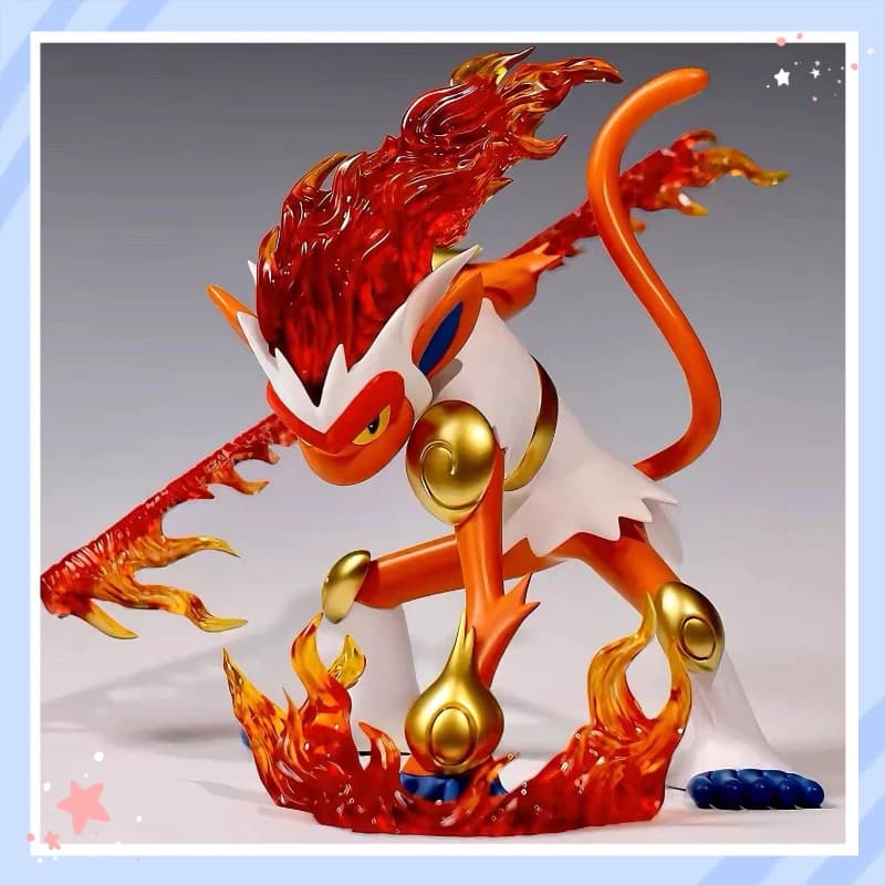 Pokemon Infernape Action Figure Statua da collezione anime Decorazione da tavolo Ornamento Regalo di compleanno per i fan di Pokemon Bambini Adulti