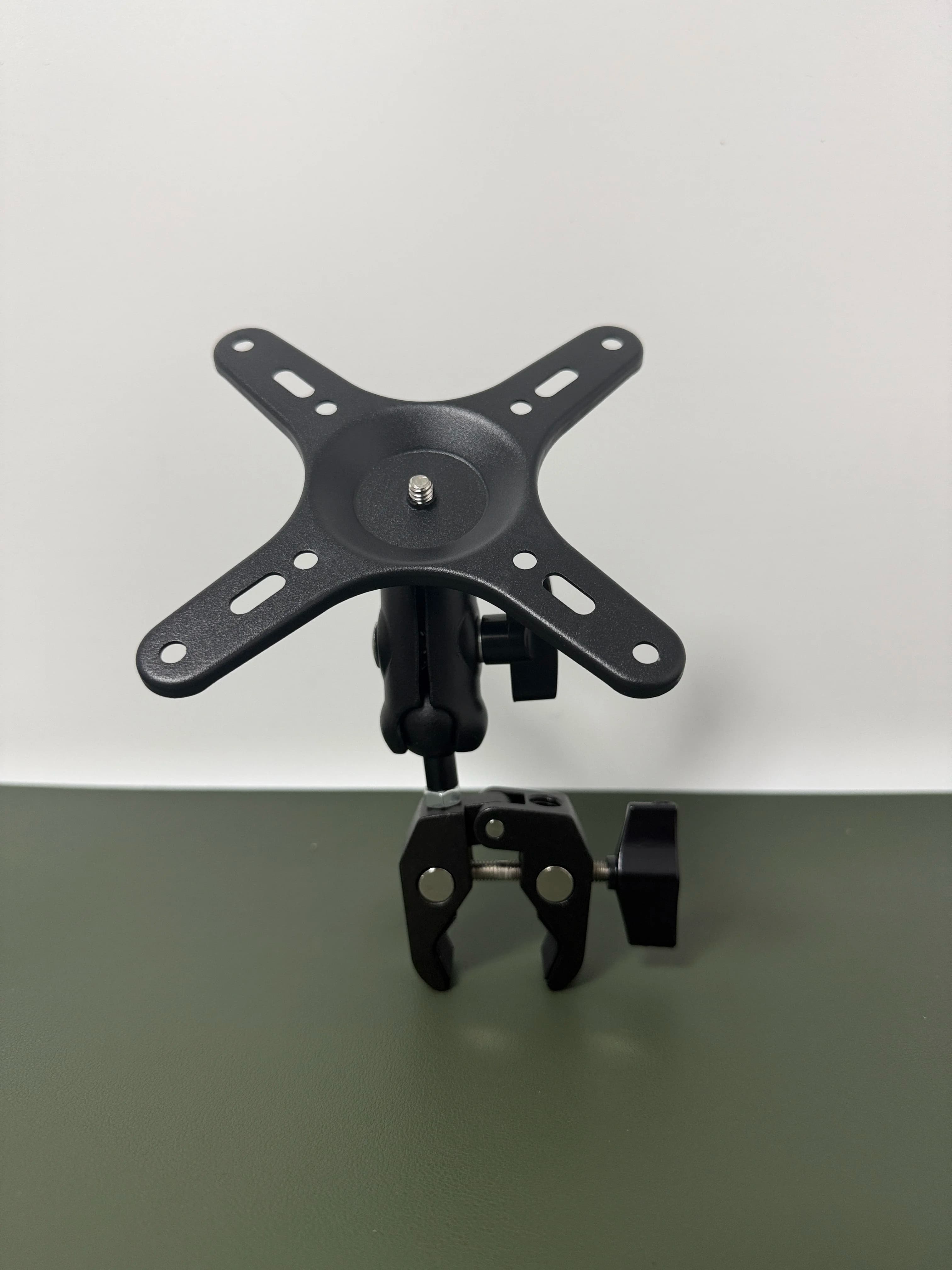 Portable Metal Monitor Bracket Desktop Tube Degree Adjustable Stand Fixed Desk Holder for Computer Screen