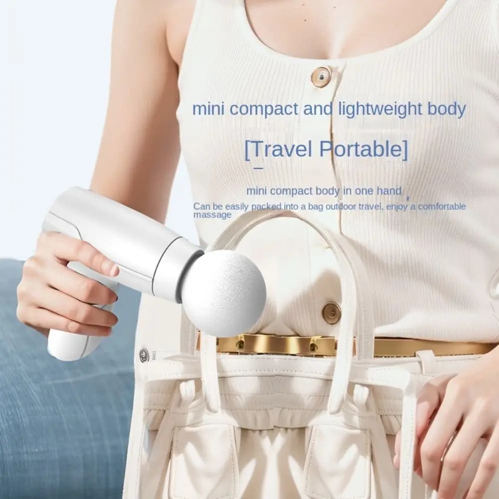 Electric Deep Tissue Massager 3 Levels Adjustable Mini Electric Fascia Massager Portable Handheld Deep Tissue Massagegun Women