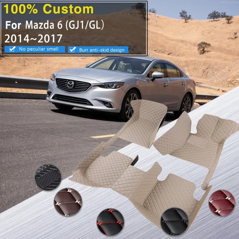 Tappetino per bagagliaio di un'auto 3D per Mazda6 6 Atenza GJ1 GL 2014 ~ 2017 Anti-sporco Pad Coche Tapetes Para Carro Tappetino per auto Car Accessor