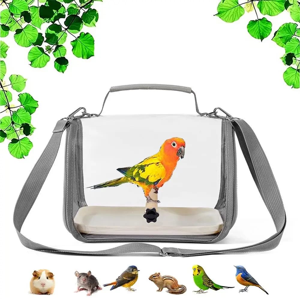 Zaino Multifunzione per il Trasporto di Piccoli Uccelli, Gabbia da Viaggio con Clip, Zaino Veterinario, Decorazione Autunnale, Regalo di Halloween e Natale
