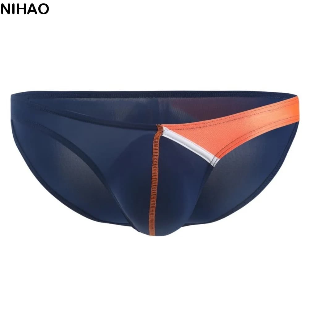Underpants Thin Men's Triangle Panties Low Waist Breathable Men's Underwear Lingerie Ice Silk Underwear Men