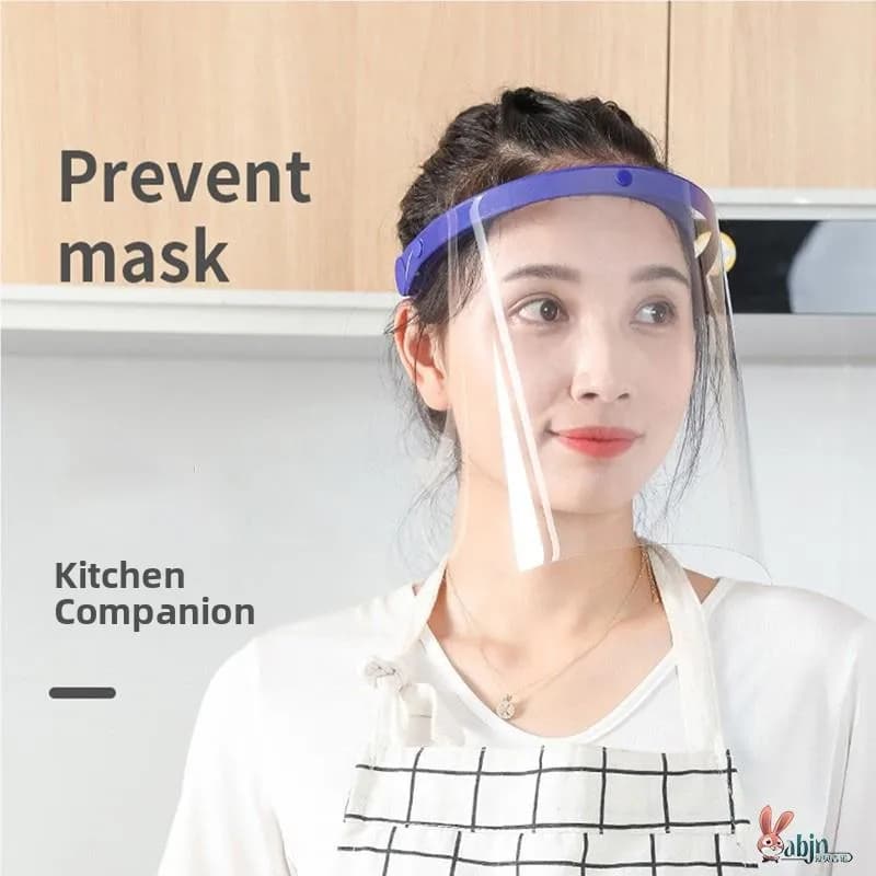 Maschera da cucina trasparente antifumo per donne, protezione completa del viso contro gli schizzi d'olio, maschera per cucinare