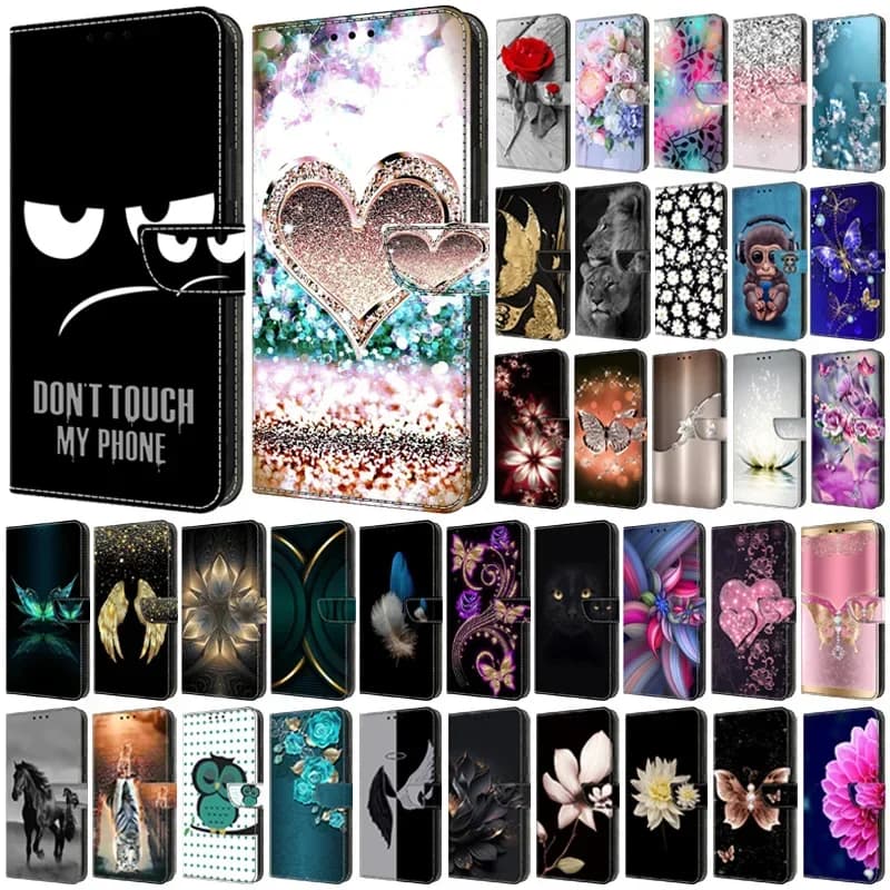 Per Xiaomi Redmi 9 9A 9T Custodia stampata modello Portafoglio Flip Phone Book Cover per Xiomi Xiaomi Redmi 9 9A 9T 9C NFC 9AT Custodia Coque