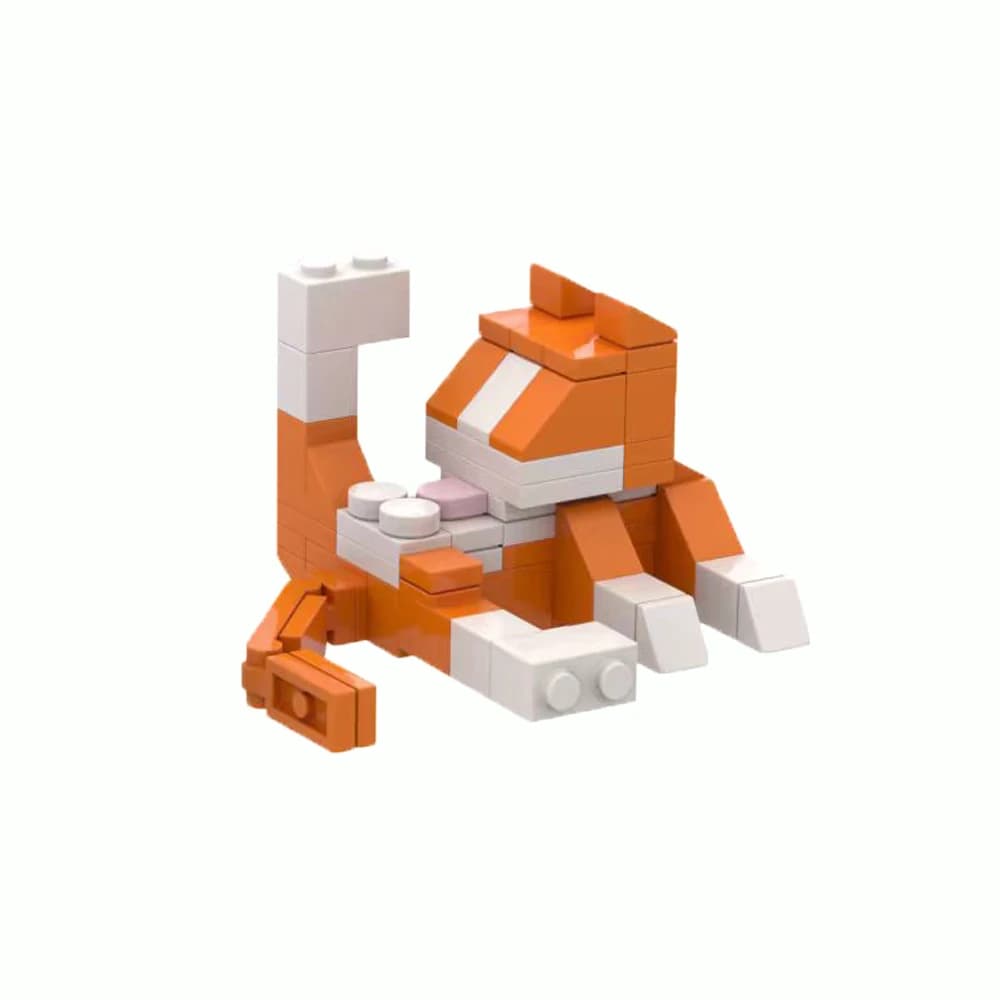 Creative MOC Building Blocks 62Pcs Animal Series DIY Cat Puzzle Educational Toys for Children Ideal Birthday Present