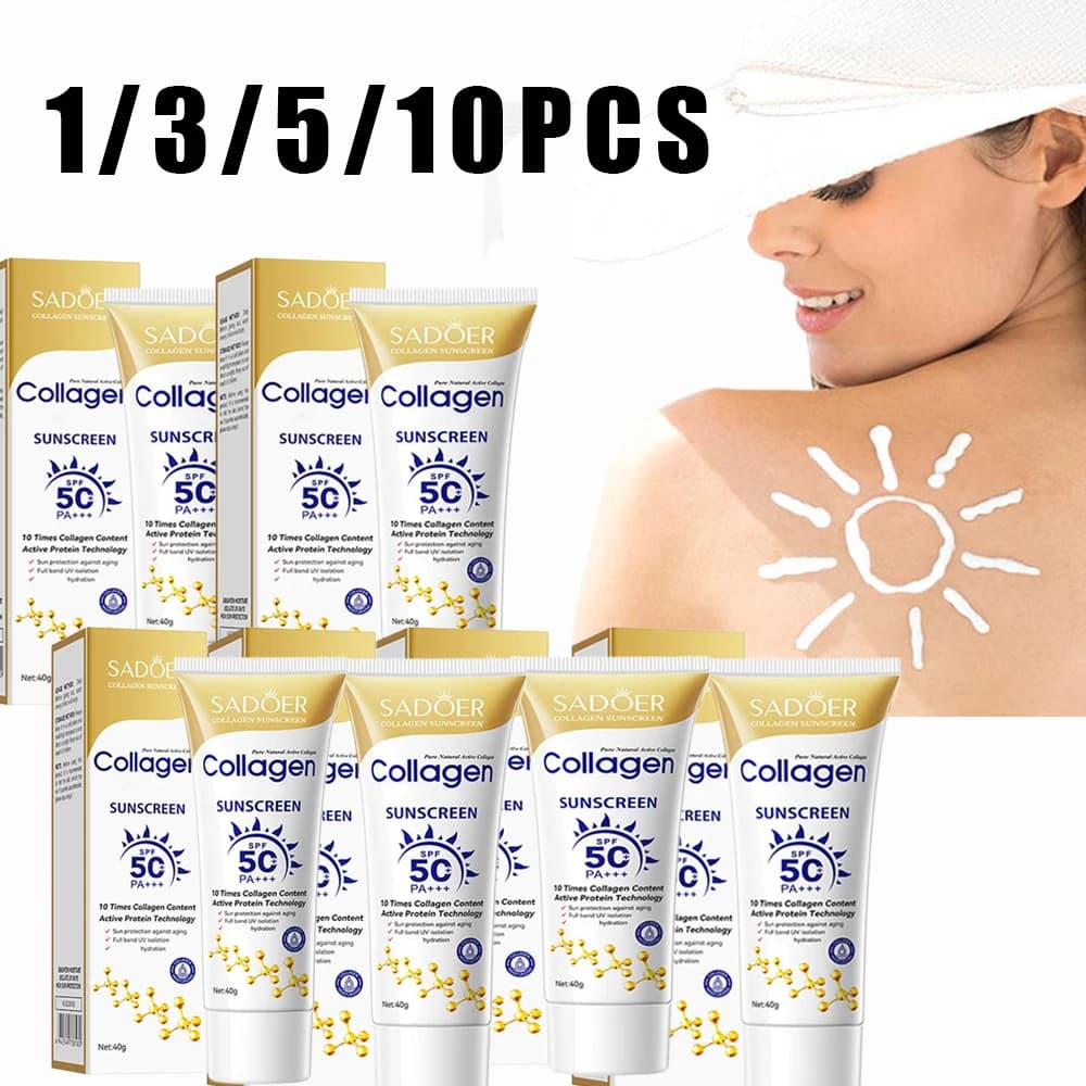 1/3/5/10pcs SADOER Collagen Anti-Wheel Whitening Solar Protection UV Protection Sun Protection Friming Moisturizing Creams Hand Skin Care