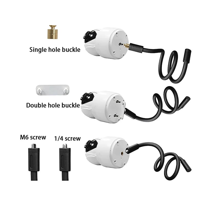Universal 1/4 Screw Micro Remote Monitor Base Hose Punch-Free Bracket For Baby Camera Mount Adjustable Long Arm Holder