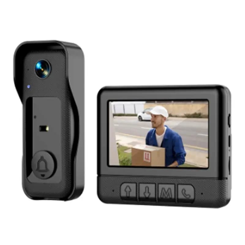 ABJN-4.3-Inch Campanello Intelligente per Sicurezza Domestica X6, Videocitofono Intelligente, Spioncino Elettronico