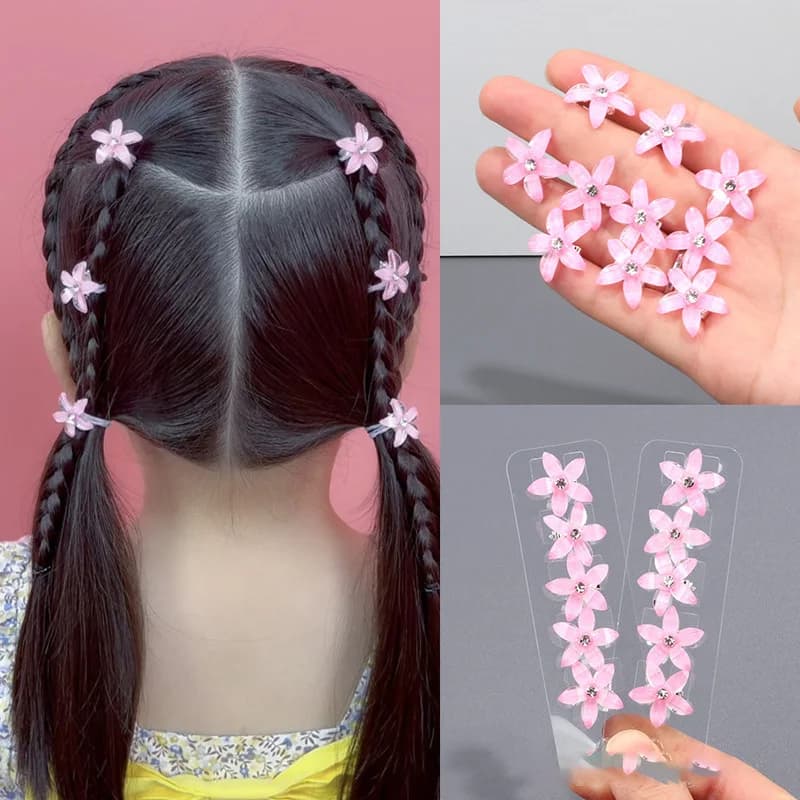 10 pezzi nuovo fiore principessa ragazze bella fibbia per capelli forcine per bambini copricapo fermagli per capelli accessori per capelli