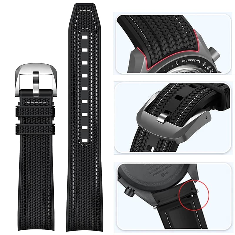 20 mm quick release strap for Swatch X Omega joint MoonSwatch Man Woman Extremity Curved Fabric Silicone Rubber Clock Strap Tool