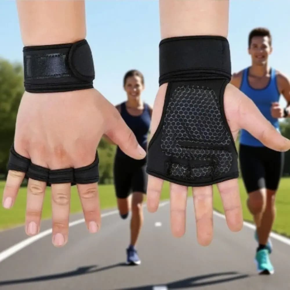Anti-Slip Gym Fitness Gloves Wear-Resistant Wrist Protect Weightlifting Gloves Shock-absorbing Breathable Workout Mittens