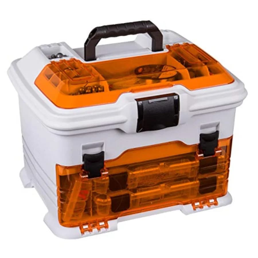 Outdoors Pro Multiloader Tackle Box - Stazione Organizzatrice Portatile per Esche da Pesca con Tecnologia Antiruggine Zerust Include 5 Scomparti Rimovibili