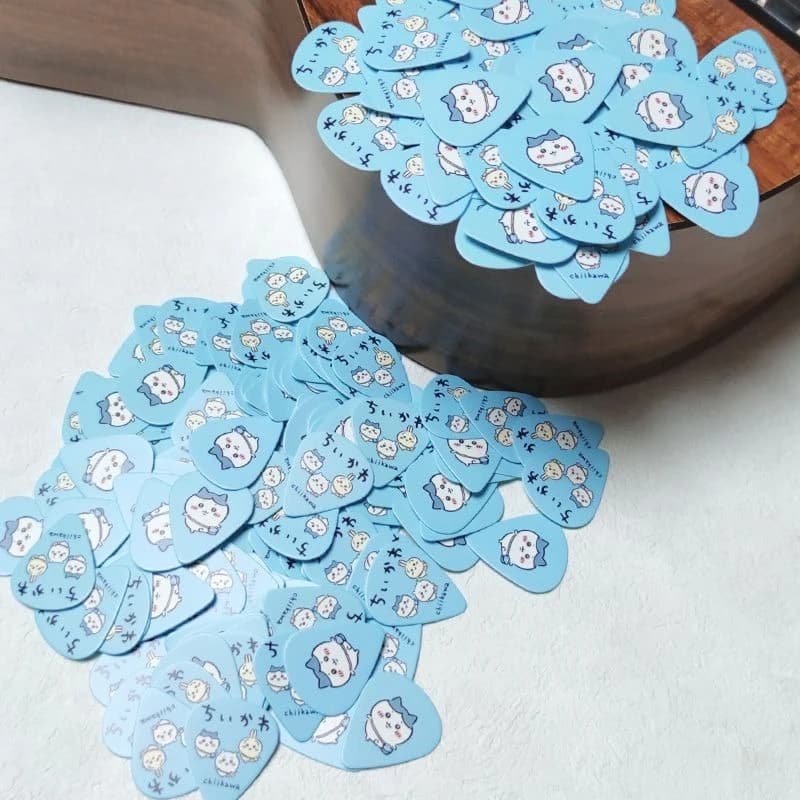Anime Cartoon Kawaii Chiikawa Guitar Pick Ukulele Bass Universal Fine Workmanship Practical Convenient Storage Wear-resistant