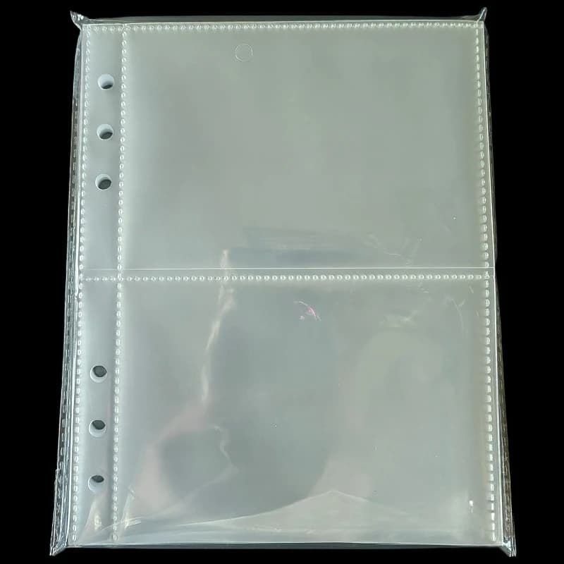 A5 10PCSTransparent File Holder Notebook 6 Hole Loose Leaf DIY Document Bag Binder Rings PVC Storage Binding Folder