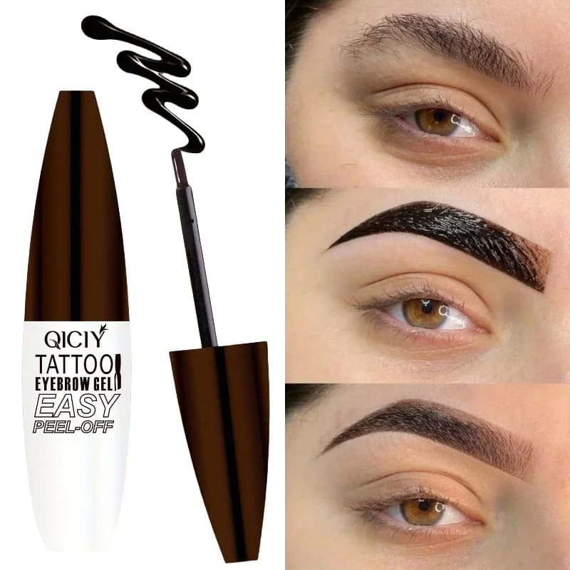 3D Peel-off Gel per sopracciglia Tinta Impermeabile Duraturo Senza sbavature Penna per eyeliner Liquido naturale Sopracciglio Tatuaggio Crema per tintura Trucco