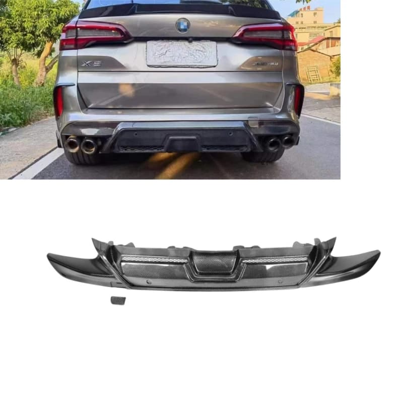 NEW X5 F95 Carbon Fiber Bodykit RNG Style Rear Diffuser Fit for Bmw X5M F95 2019-2022 X5M F95 Rear Bumper Diffuser