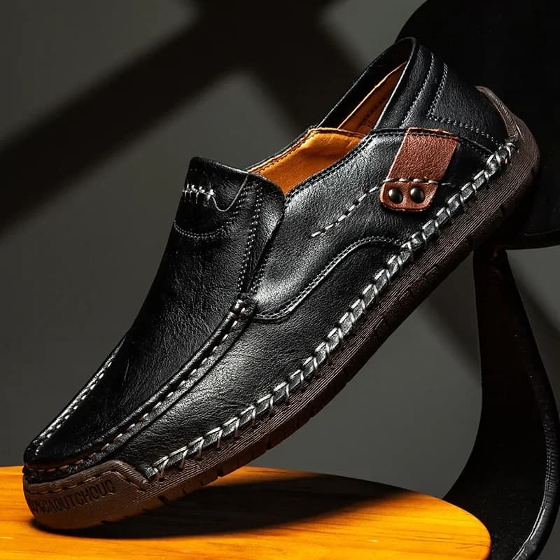 2024 Genuine Leather Men Handmade Casual Shoes Brand Luxury Moccasins Men's Breathable briefs on Italian guide shoes Chaussure Homme