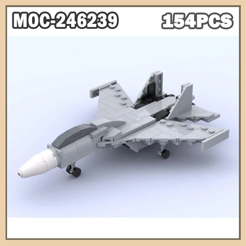 MOC-246239 Set di Costruzioni Modello Astronave Militare, Kit di Assemblaggio DIY 154 Pezzi, Regalo Giocattolo