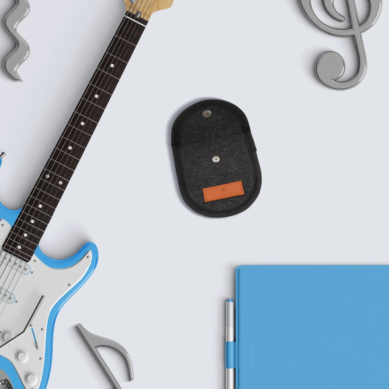 Porta Plettri per Chitarra, Custodia Compatta Portatile per Conservare Plettri Elettrici, Facile da Trasportare