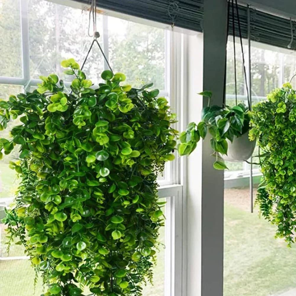 Decorative Foliage Artificial Eucalyptus Leaves Artificial Plant Dramatic Display Foliage Maintenance-free Decoration