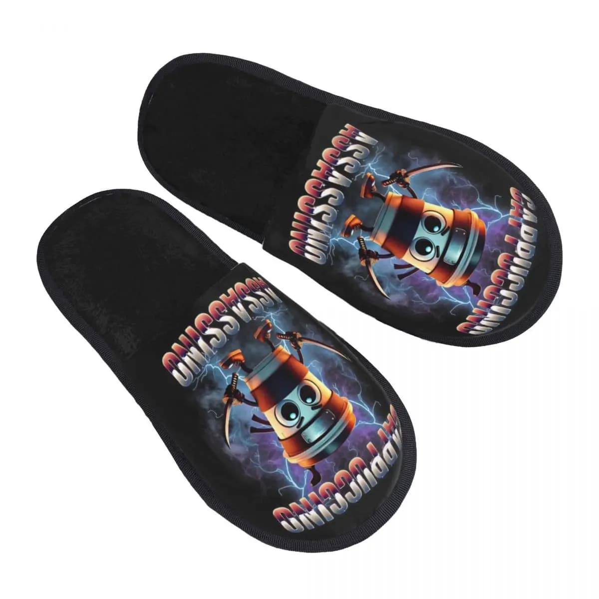 Customised Italian Brainrot Cosy Scuffs Home Shoes for Bedroom with Women's Animals