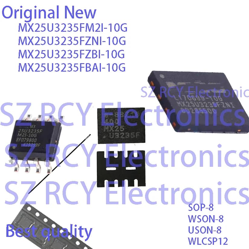 (5-50 pezzi) MX25U3235FM2I-10G MX25U3235FZNI-10G MX25U3235FZBI-10G MX25U3235FBAI-10G MX25U3235F 25U3235F NOR FLASH ic