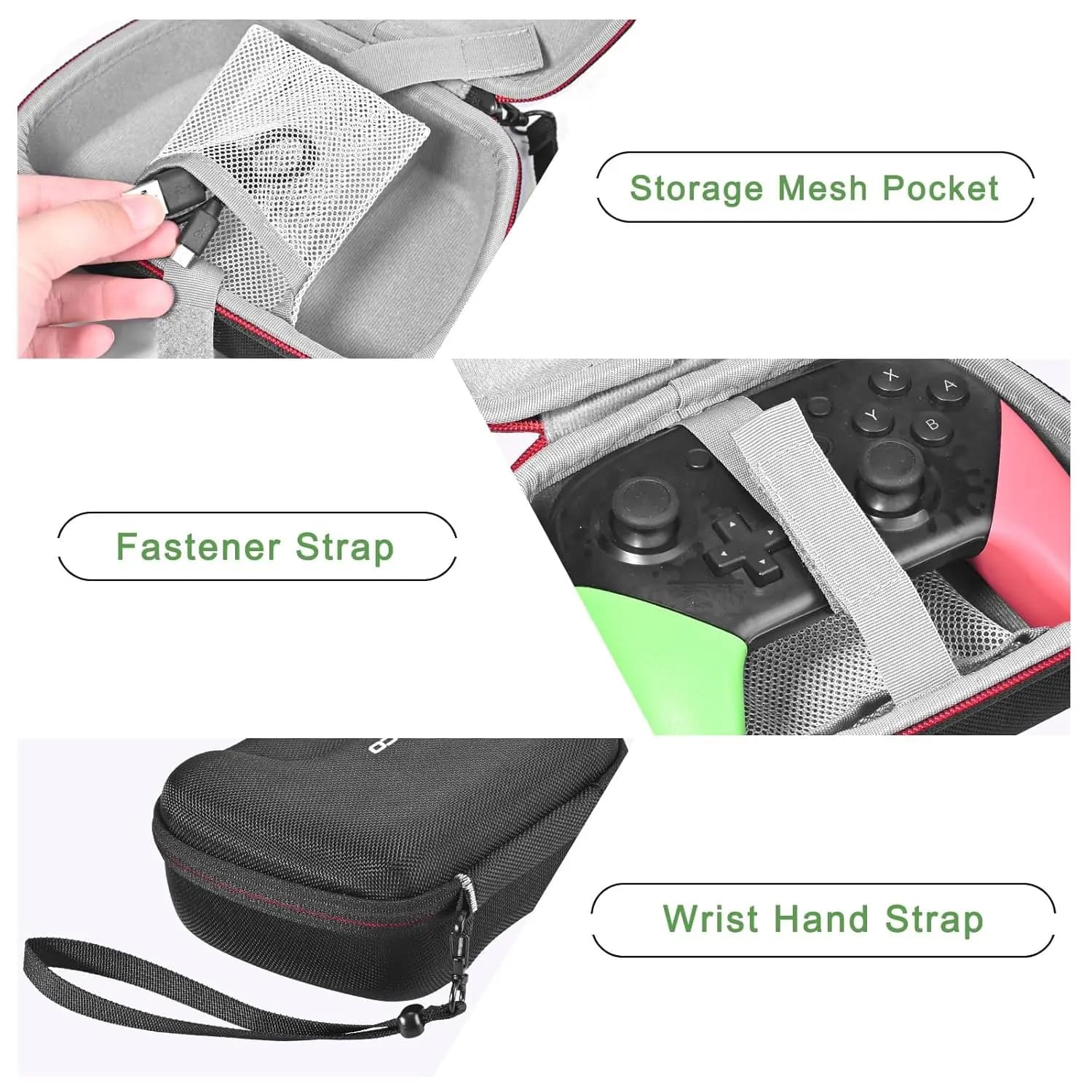 Custodia Rigida Multifunzione per Controller di Gioco, Custodia Protettiva Universale da Viaggio per PS5/Xbox/Switch/Accessori Ultimate