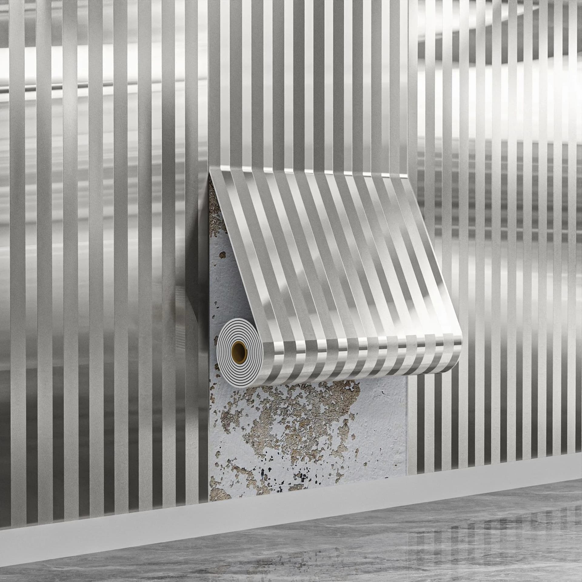 Adesivi Murali 3D Decorativi per Camera da Letto, Carta da Parati Autoadesiva, Pannello Murale Impermeabile per Bagno, PVC con Texture a Specchio di Lusso