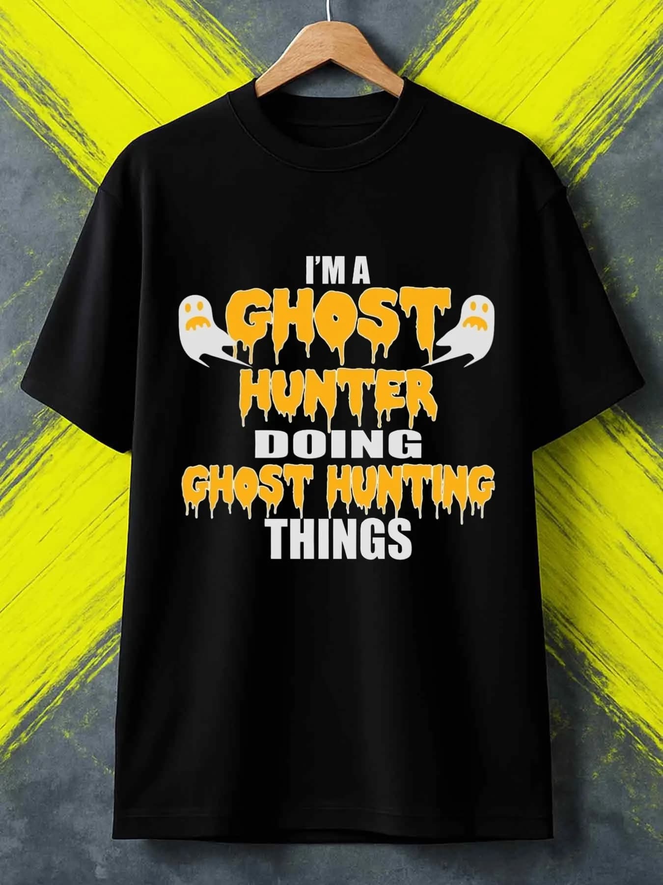 Top Pick Local1pc T-shirt divertente da uomo con scritta «Doing Things Wildly»