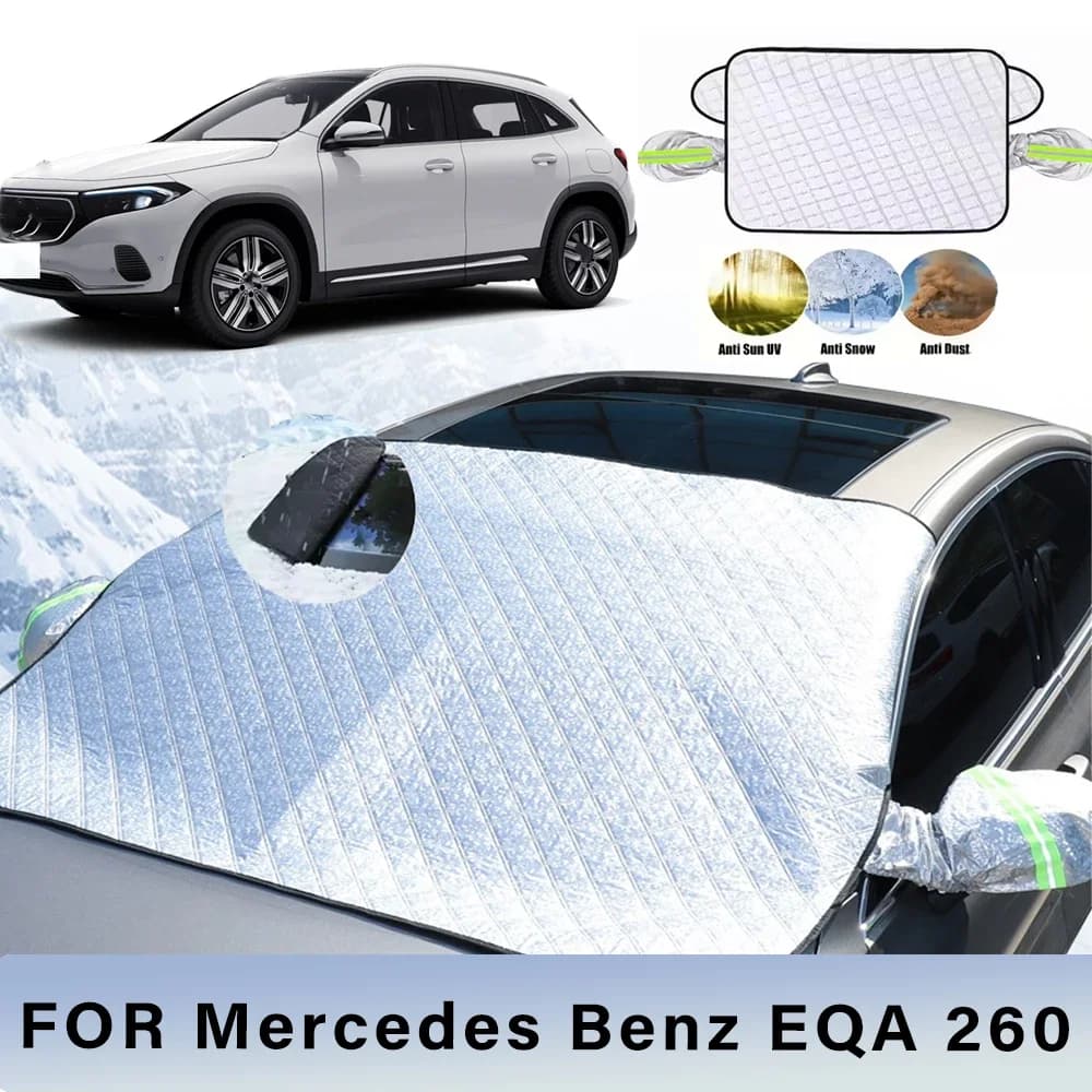 Addensato Auto Ora Parasole Parabrezza Copertura Con 5/9 Magneti Protezione UV Anti Neve Luce Solare Per Mercedes Benz EQA 260