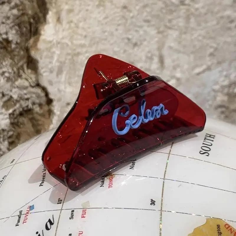 1pc Ice Cola ~ Cuore sul retro della testa Clip per impugnatura Semplice impugnatura per capelli Fascino di fascia alta Clip per squalo Copricapo coreano