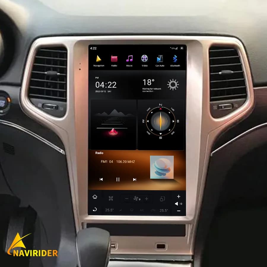 Android per Jeep Grand Cherokee 2014-2020 navigazione TV Monitor Autoradio Videp Player GPS Radio Multimedia 13.6 pollici Tesla Verti