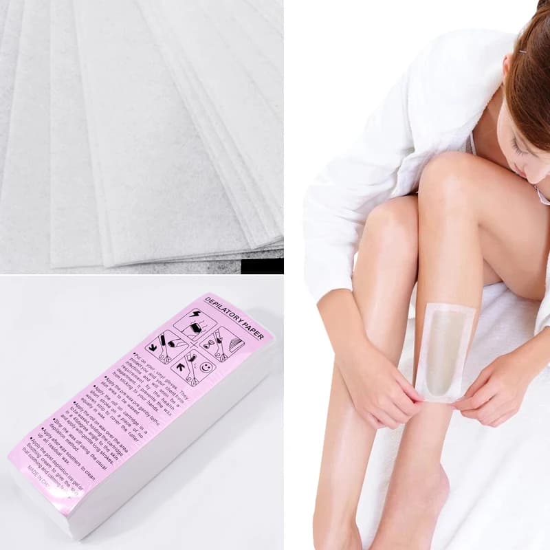 Rotolo di Strisce Depilatorie Non Tessute per il Corpo | Carta Depilatoria | Strumento Premium per la Rimozione dei Peli | Facile da usare | Risultato Pelle Liscia