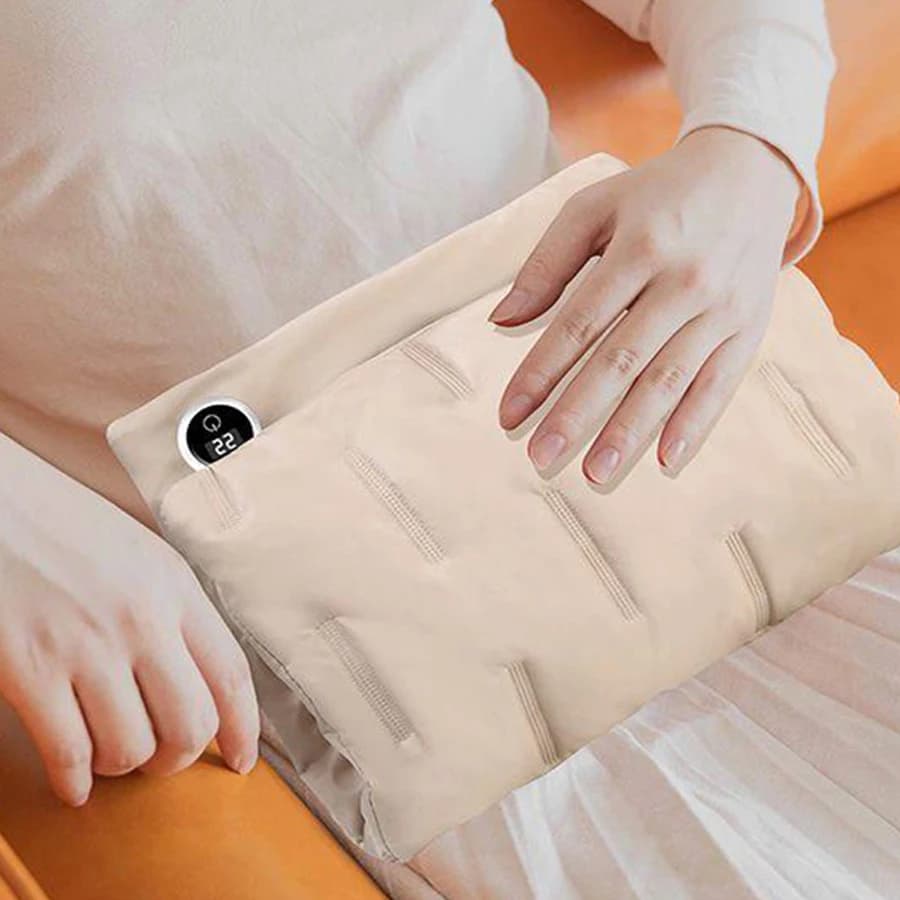 USB Multi purpose Warm Handbag with 3 Temperature Levels, Warm Hands, Warm Back, Warm Belly, Can Connect to Power Bank