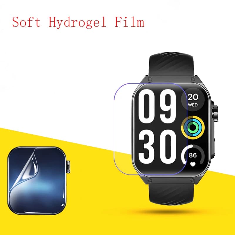 Pellicola morbida idrogel trasparente HD trasparente protezione protettiva orologio intelligente per HAYLOU Watch S8 Smartwatch 1.96 10 pezzi