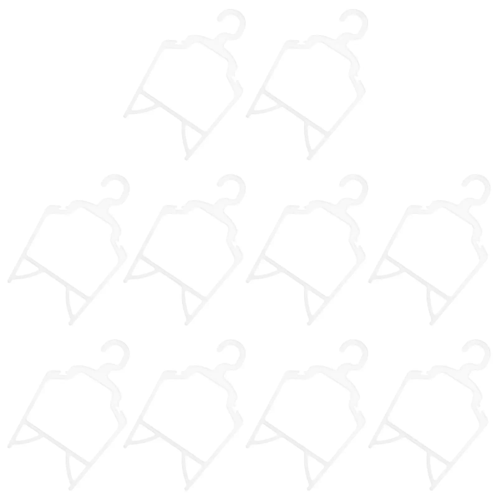 10Pcs Heavy Duty Pet Clothes Hangers PP Material Strong Structure Not Deformed Easy Storage Pet Supplies Dog Clothing Rack