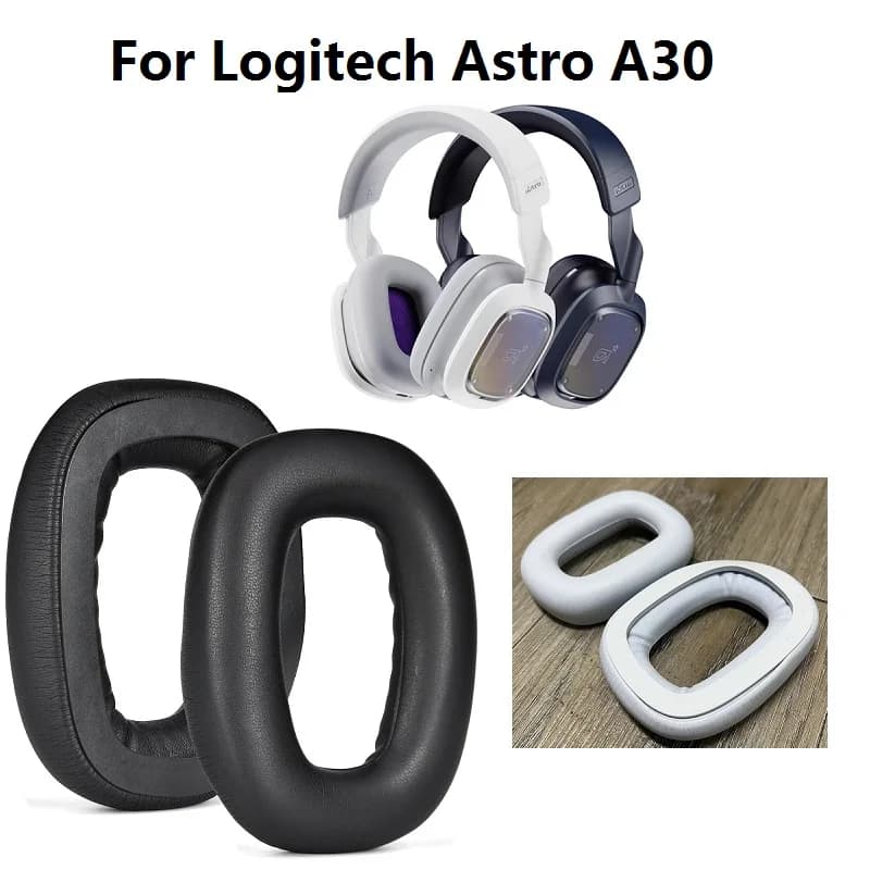 Cuscinetti auricolari originali per cuffie Logitech Astro A30 ricambio Copri orecchie Paraorecchie Cuscini auricolari