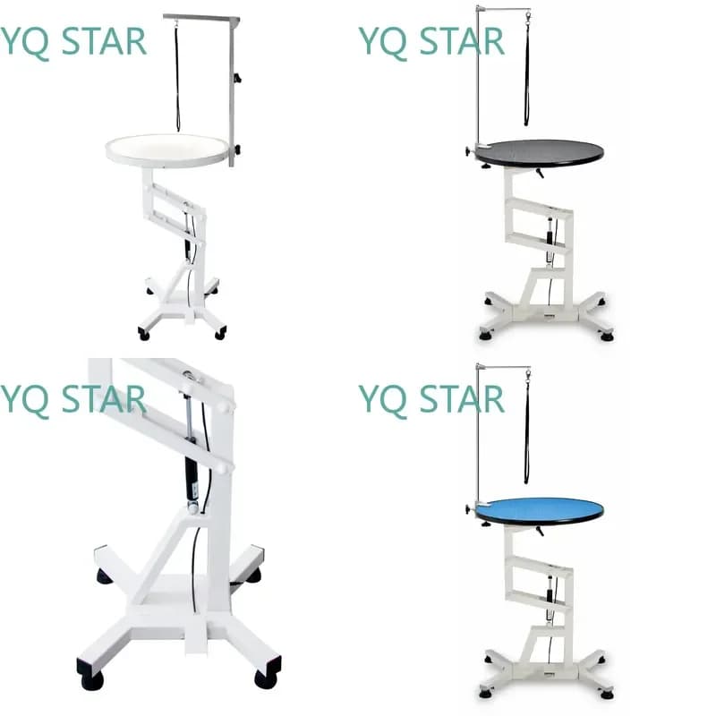 LED Luminous Pet Grooming Table for Cats and Dogs with Adjustable Air Pressure Lift Rotating Platform for Teddy Shearing